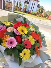 Букет цветов из:  Герберы #REPLACE_PRED# Таре