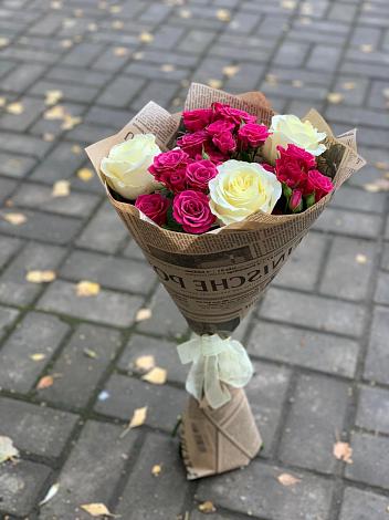 Букет цветов из: Розы в Таре